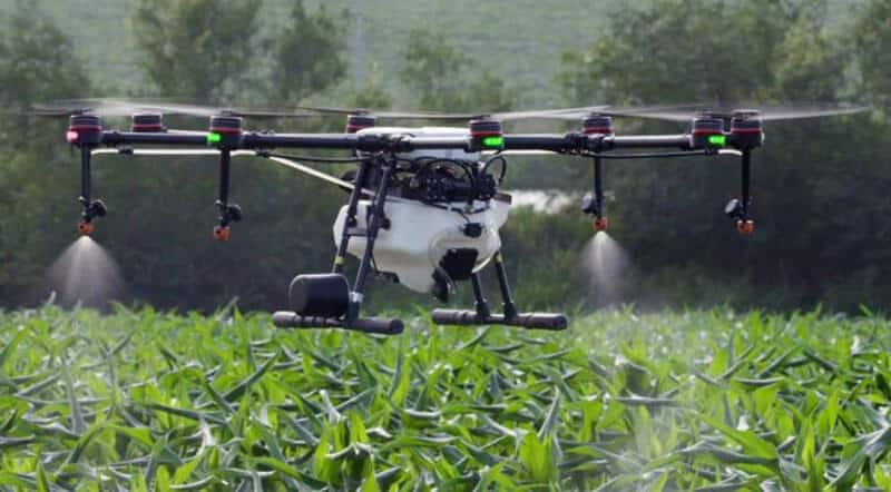 Using drones for Crop spraying