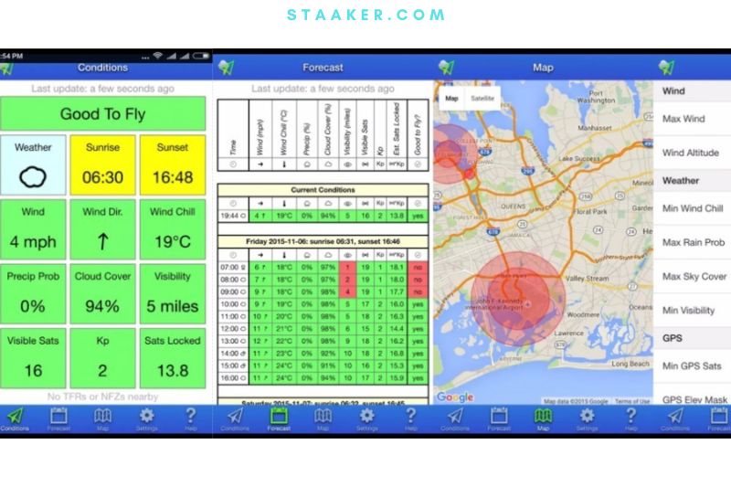 UAV Forecast drone camera apps