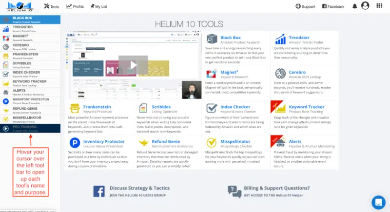 Main Dashboard Tools Access 2